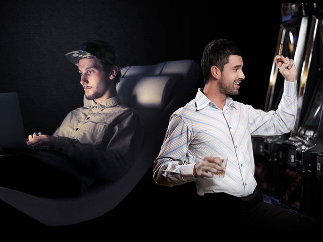 Skillnad mellan online- och ”vanliga” automater
